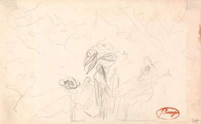Možná skupina postav s létajícími postavami od George Romney