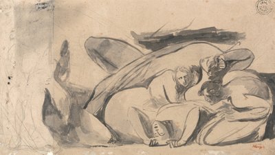 Vězeňská scéna od George Romney