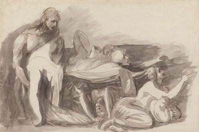 Scéna z vězení od George Romney