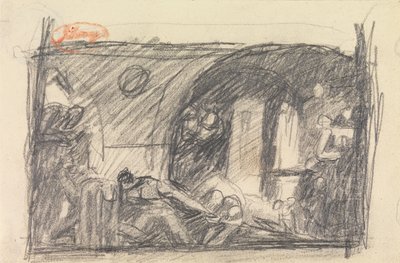 Scéna z vězení od George Romney