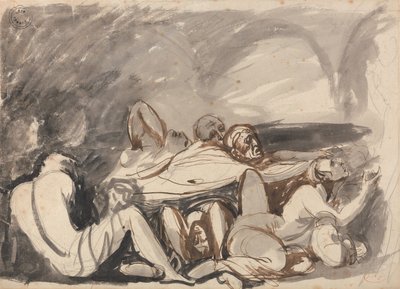 Scéna z vězení od George Romney
