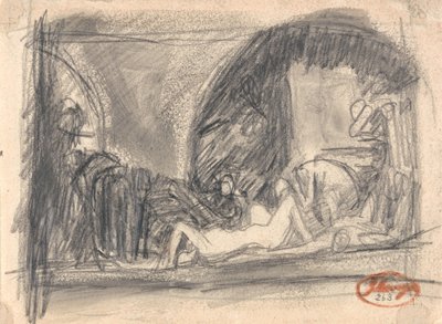 Scéna z vězení od George Romney