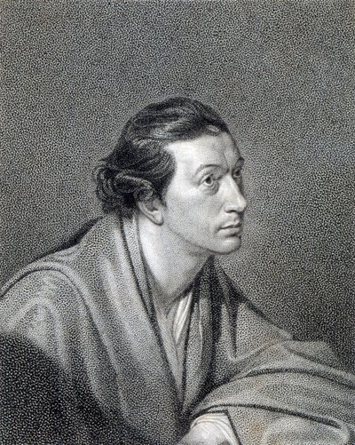 Richard Cumberland, vyrytý Jamesem Hopwoodem od George Romney