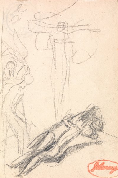 Satan překvapen Eviným uchem od George Romney