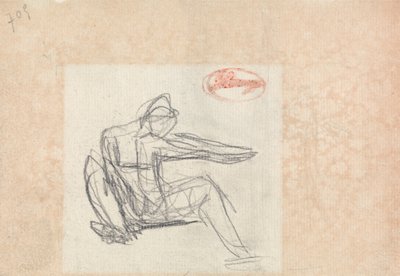 Sedící postava od George Romney