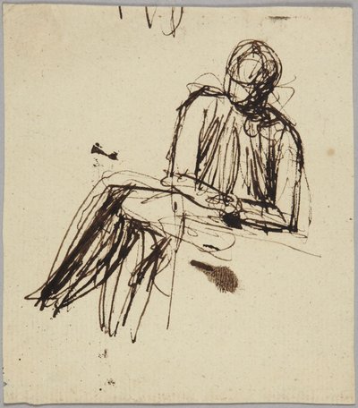 Sedící postava od George Romney