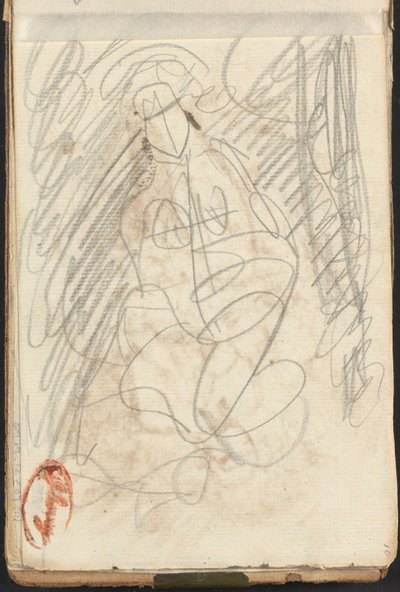 Sedící akt od George Romney