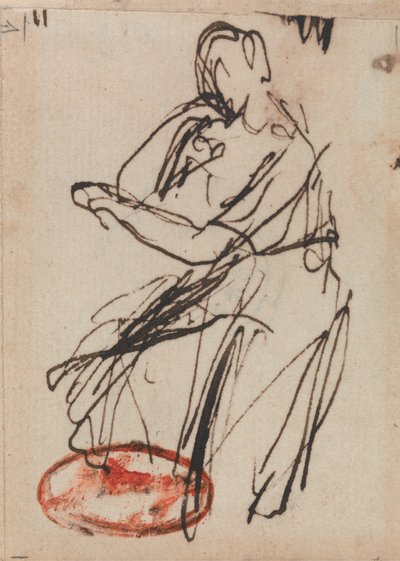 Sedící žena od George Romney