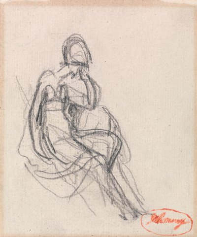 Sedící žena od George Romney