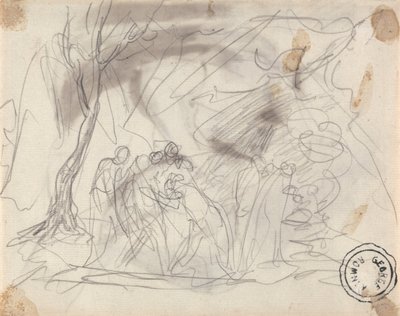 Skica pro Canidii a mládež od George Romney
