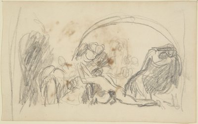 Náčrt k projektu „Howard navštěvuje věznice“ od George Romney