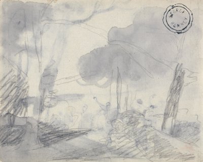 Náčrt stromů od George Romney