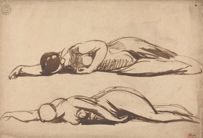Náčrty prostern ženy (Sketches of a Prostrate Woman) od George Romney
