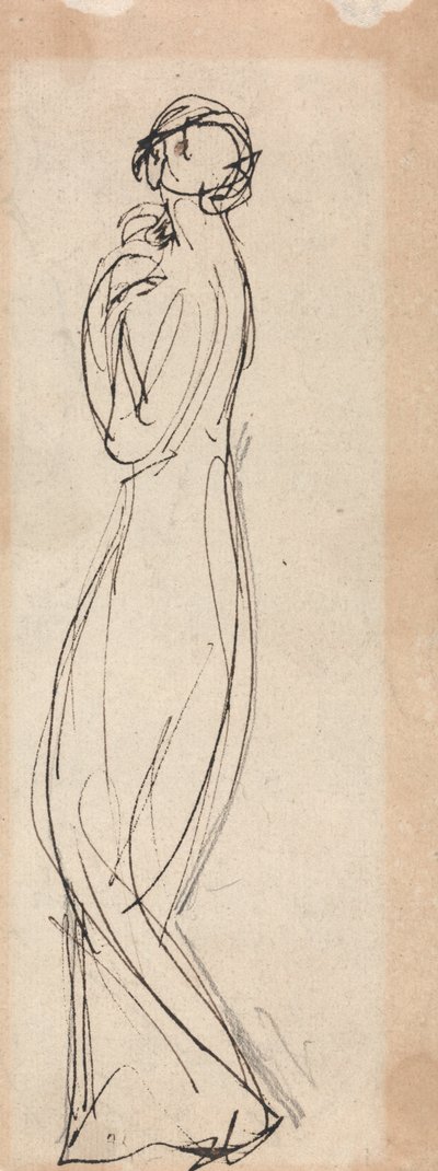 Stojící ženská postava od George Romney