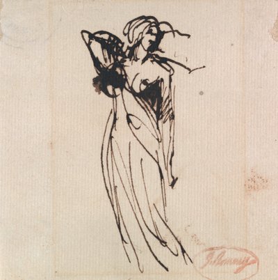 Stojící ženská postava od George Romney