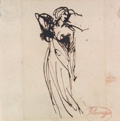 Stojící ženská postava od George Romney