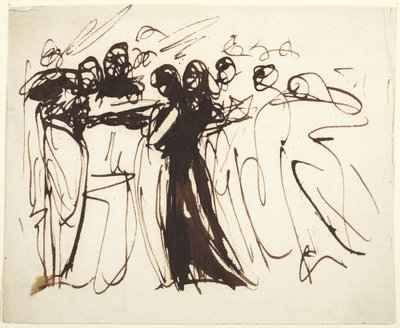 Shromážděné stojící postavy od George Romney