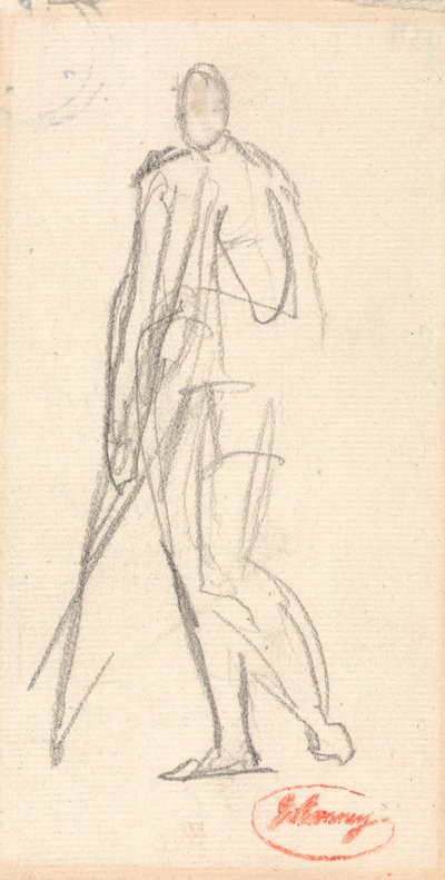 Studie k portrétu stojícího muže od George Romney