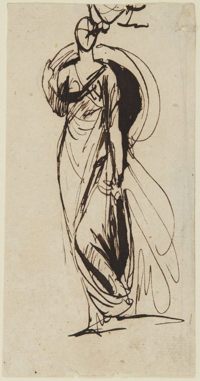 Studie k portrétu vikomtky Bulkeleyové od George Romney