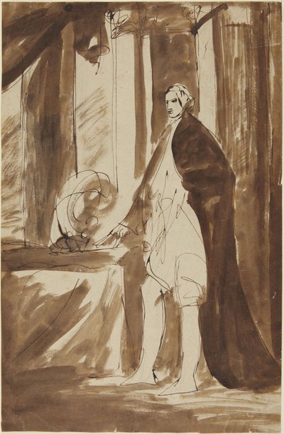 Studie k portrétu muže od George Romney