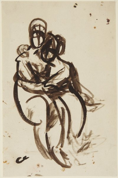 Studie k portrétu sester Milnerových od George Romney
