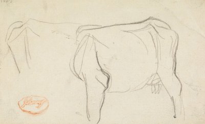 Studie krávy od George Romney