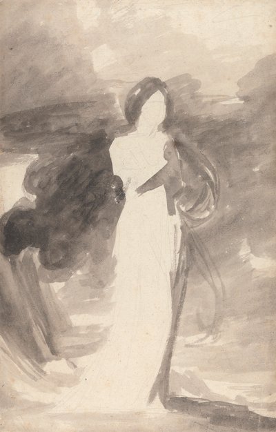 Studie stojící dámy od George Romney