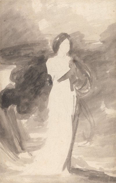 Studie stojící dámy od George Romney