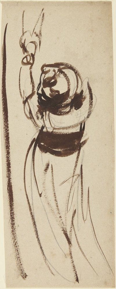 Studie dítěte, které se natahuje rukama nahoru od George Romney