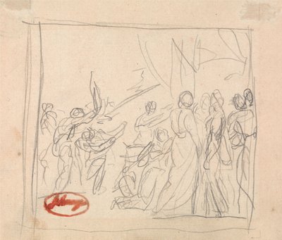 Kroketový zápas, který se zvrtl od George Romney