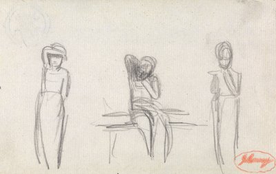 Tři studie mladé dívky od George Romney