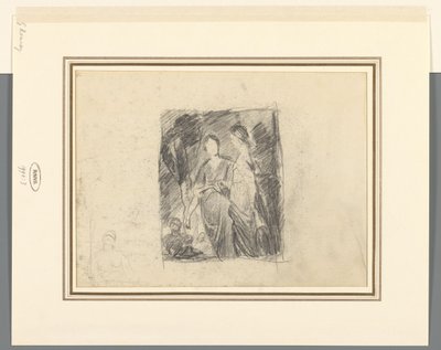 Dvě ženské postavy mezi stromy od George Romney