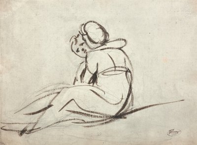 Dvě děti, které se objímají od George Romney