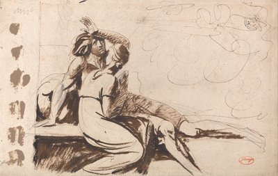 Dva milenci (Muž probouzející se ze snu) od George Romney