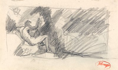 Studie neznámé postavy od George Romney