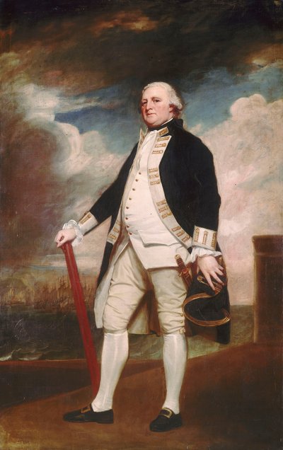 Viceadmirál George Darby (asi 1720-1790) od George Romney