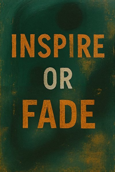 INSPIRE OR FADE, 2025 (akryl na plátně) od George Rosaly