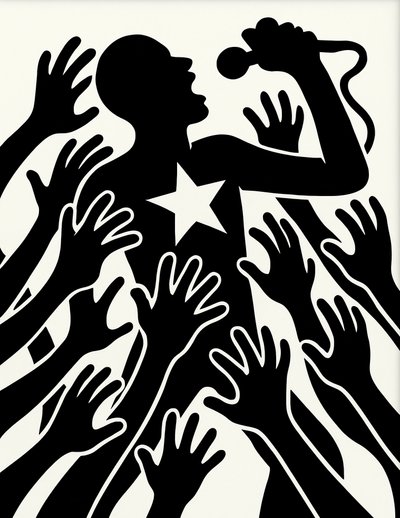 Rise Against the Pull, 2025 (akryl na plátně) od George Rosaly