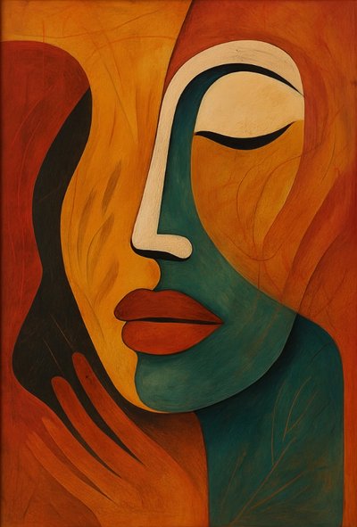 Maska, kterou nosíme, 2025 (akryl na plátně) od George Rosaly
