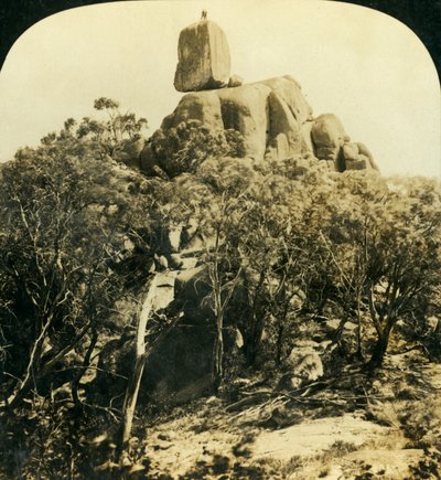 The Look-Out Rock, Buffalo Ranges, Victoria, Austrálie, c1909. od George Rose