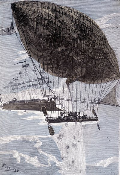 Albatros se připojil k Go-aHead (strana 216) v „Robur the Conqueror“ od Julese Verna od George Roux
