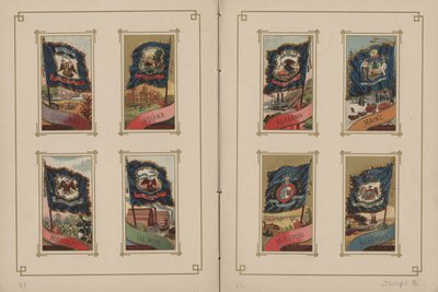 Vlajky všech národů a Spojených států amerických – strany 31 a 32, 1887 od George S. and Sons Harris
