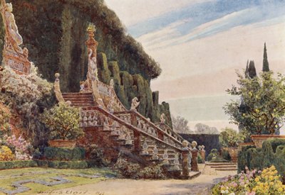 Italské zahrady: (barevná litografie) od George Samuel Elgood