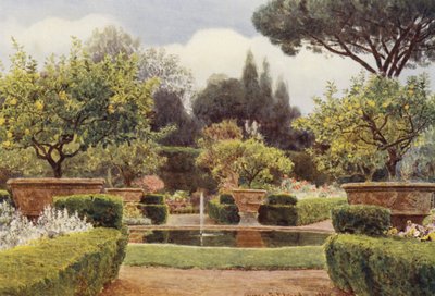 Italské zahrady: (barevná litografie) od George Samuel Elgood