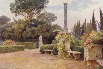 Italské zahrady: (barevná litografie) od George Samuel Elgood