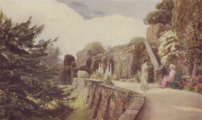 Dolní terasa, hrad Berkeley od George Samuel Elgood