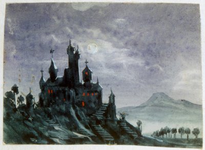Fantasy Castle in Moonlight I, 1820-1876 od George Sand