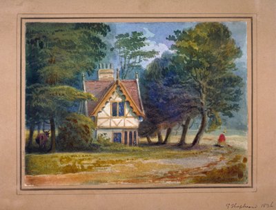 Pohled na chatu v Hyde Park, Londýn, 1826. od George Shepheard