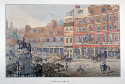 Charing Cross, Westminster, Londýn, 1807 od George Shepherd
