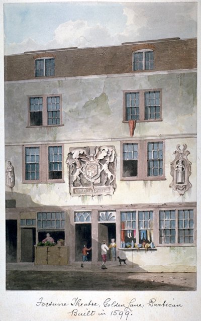 Fortune Theatre, Golden Lane, Londýn, 1811 od George Shepherd